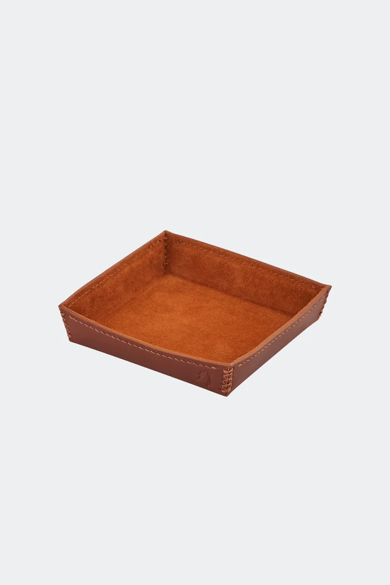 Monte Deri Tepsi ve 6 Adet Bardak Altlığı