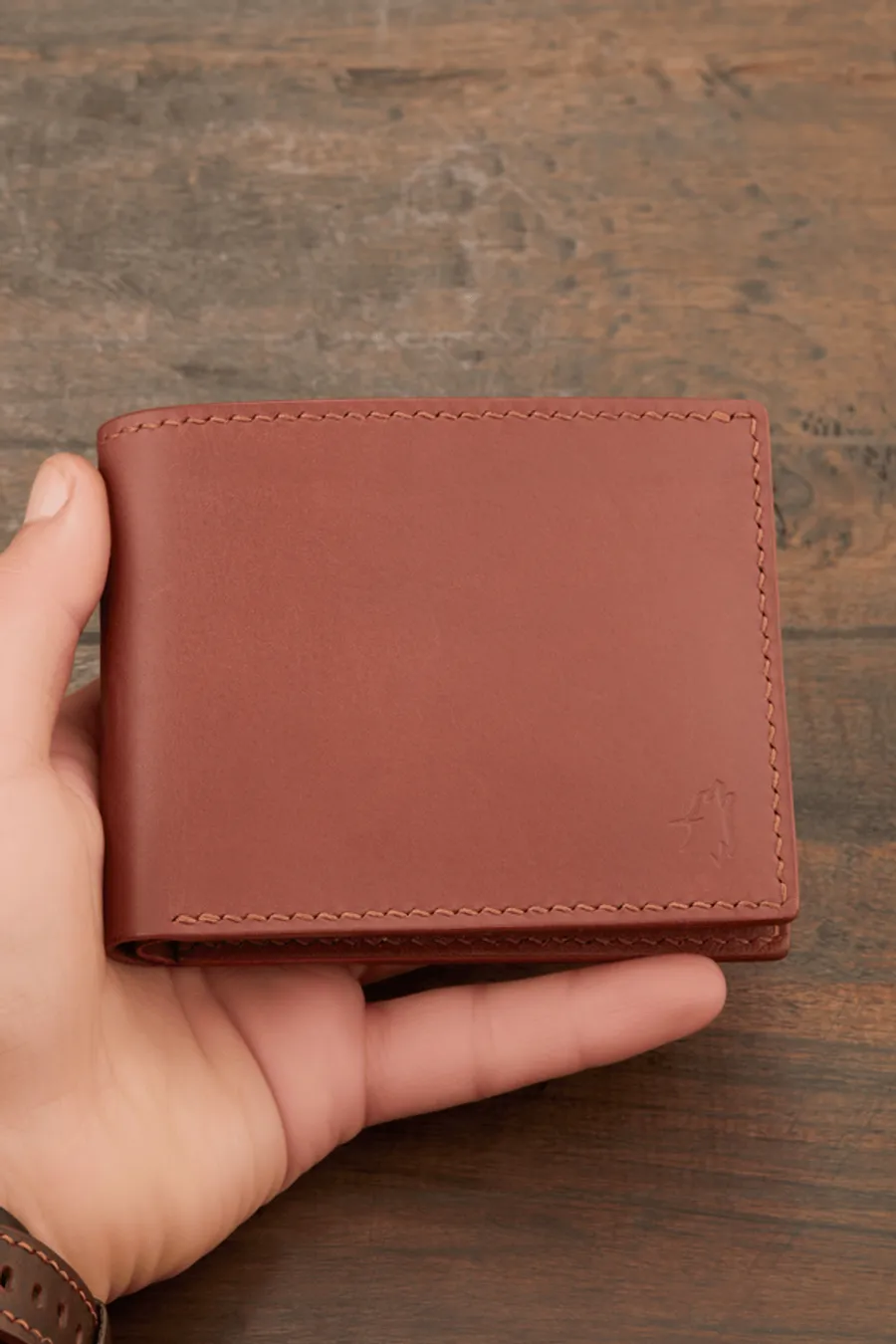 Monte Klasik Yatay Bi-Fold Deri Cüzdan