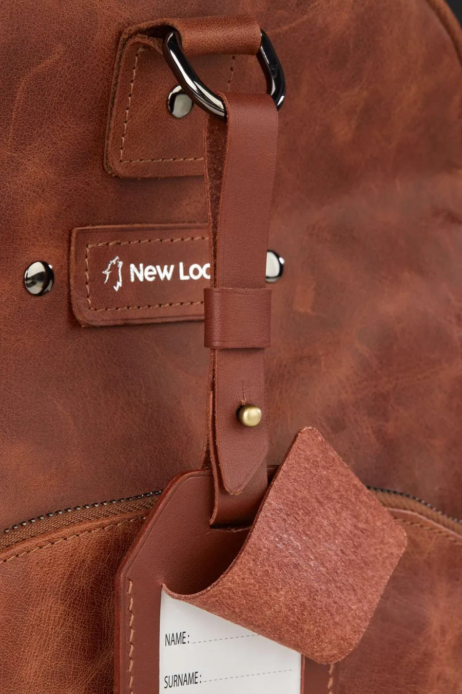 Monte Deri Kayışlı Bagaj Etiketi Kılıfı