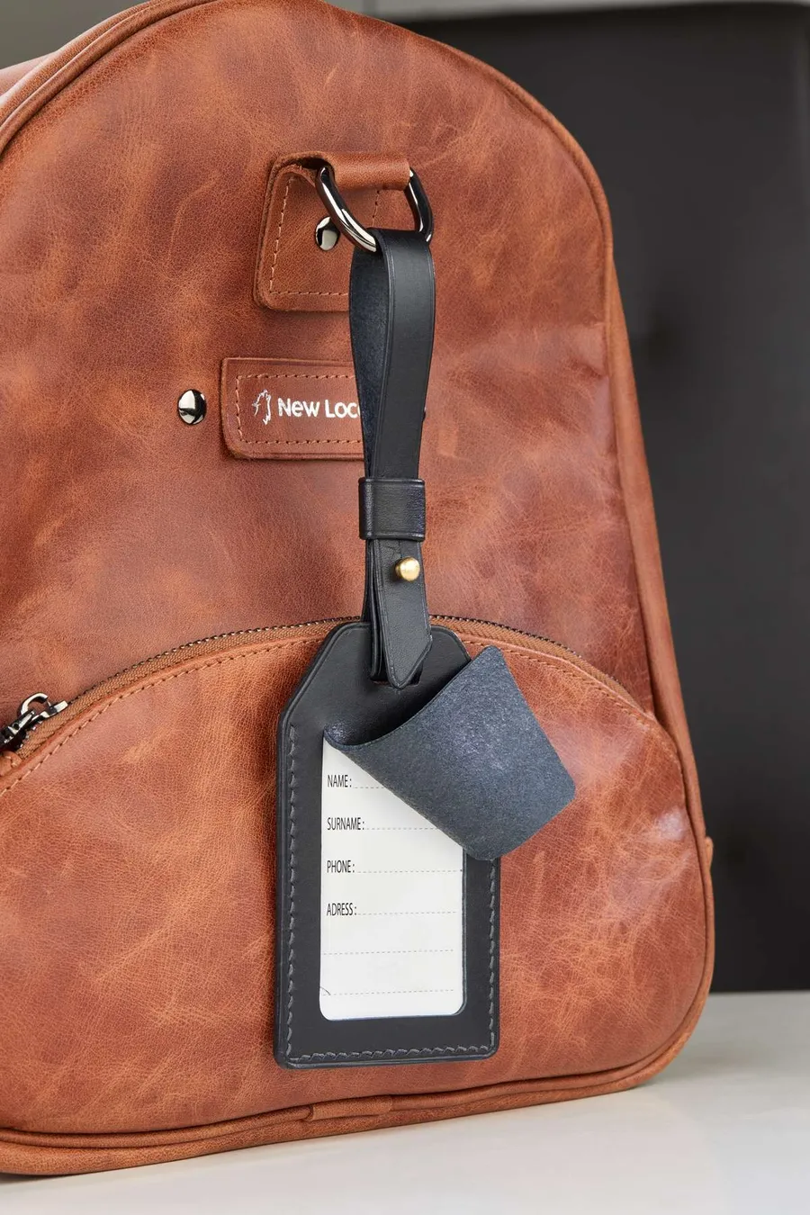 Monte Deri Kayışlı Bagaj Etiketi Kılıfı