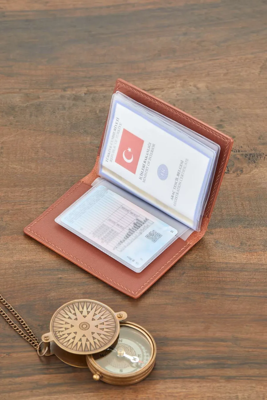 Monte Deri Ruhsat Kılıfı