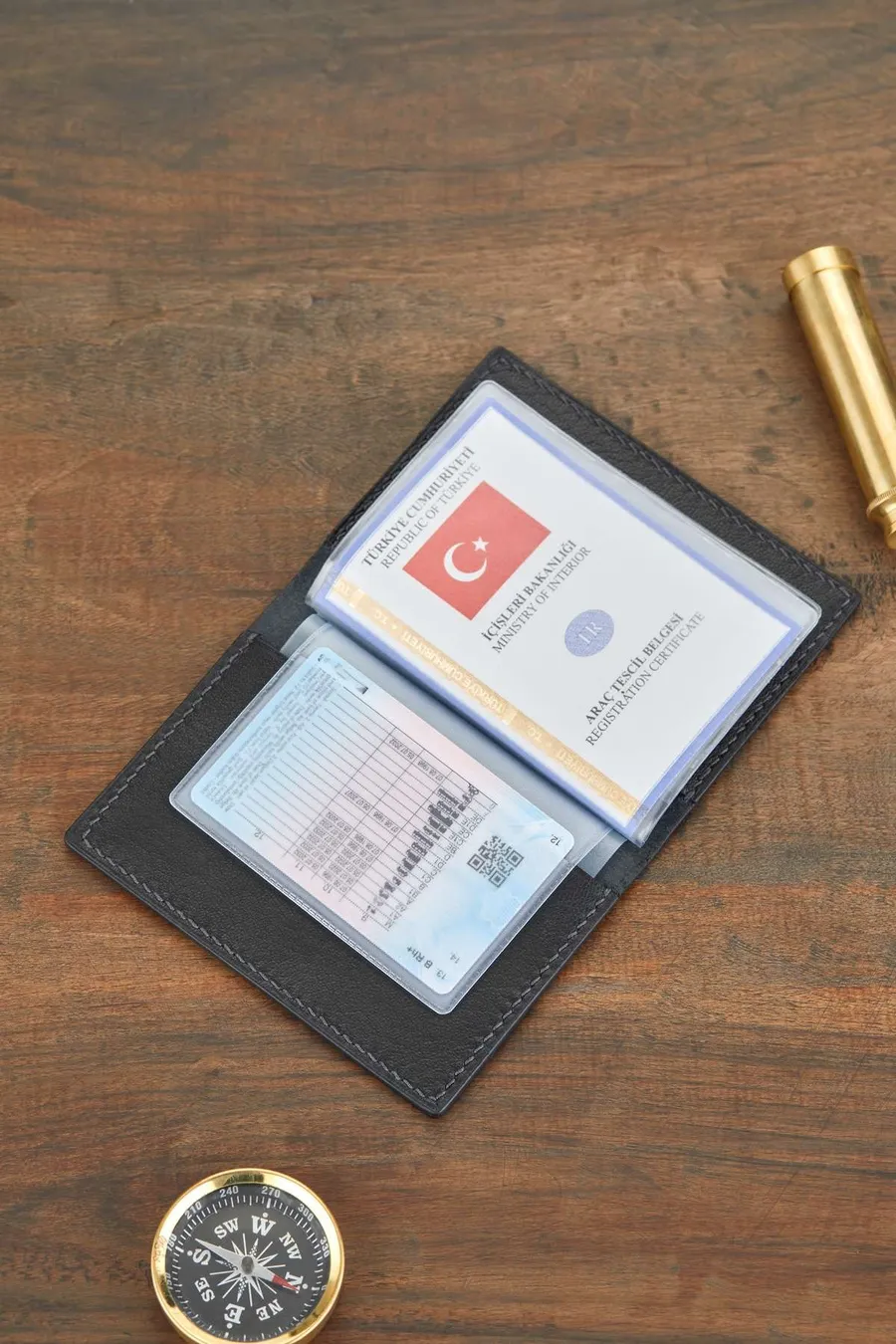 Monte Deri Ruhsat Kılıfı