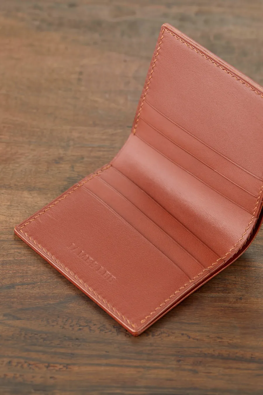 Monte Klasik Dikey Bi-Fold Deri Cüzdan