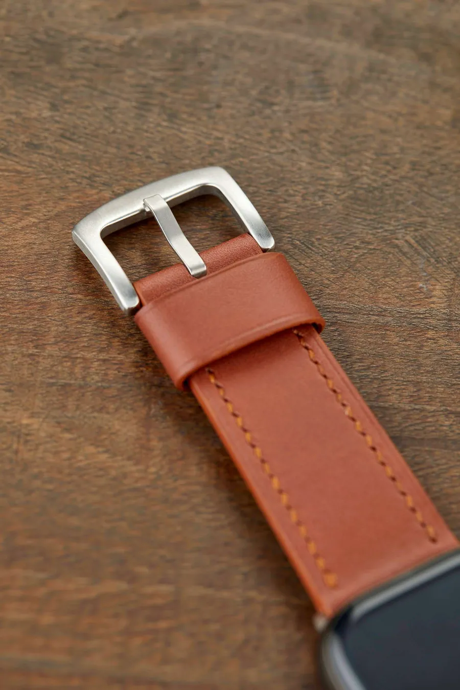 Monte Çift Kat Deri Dikişli Apple Watch Kordonu