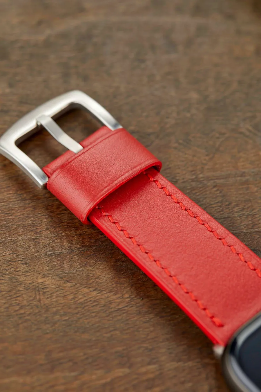 Monte Çift Kat Deri Dikişli Apple Watch Kordonu