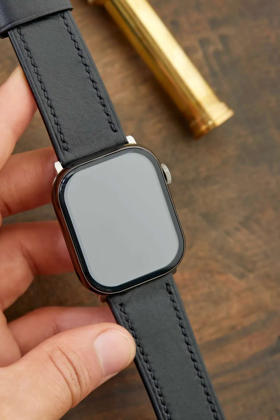 Monte Çift Kat Deri Dikişli Apple Watch Kordonu