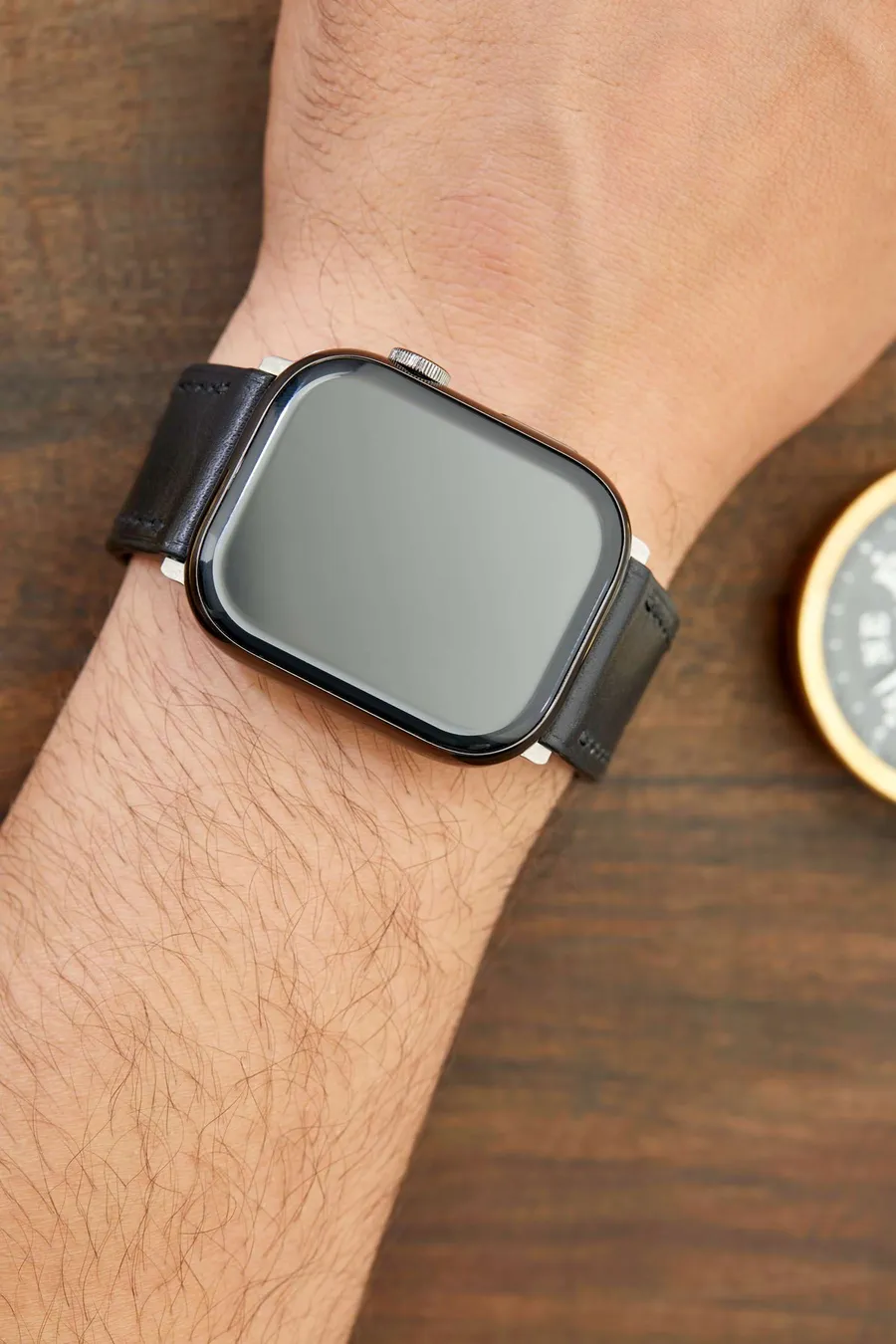 Monte Çift Kat Deri Dikişli Apple Watch Kordonu