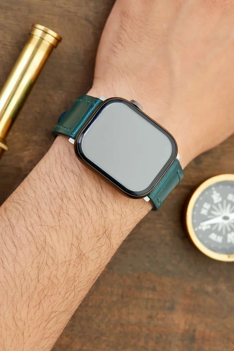 Monte Çift Kat Deri Dikişli Apple Watch Kordonu