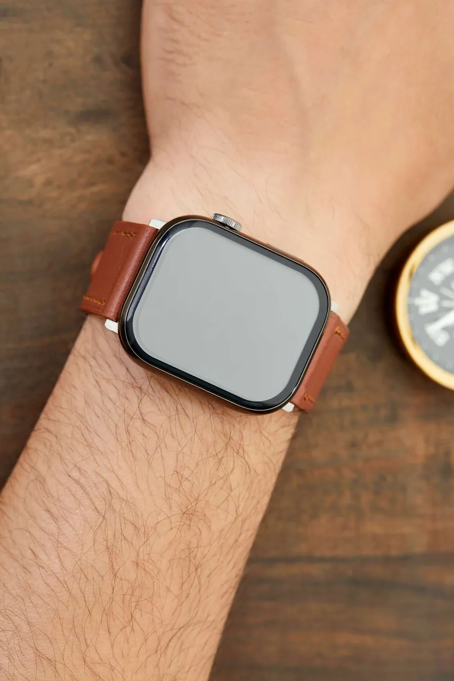 Monte Çift Kat Deri Dikişli Apple Watch Kordonu