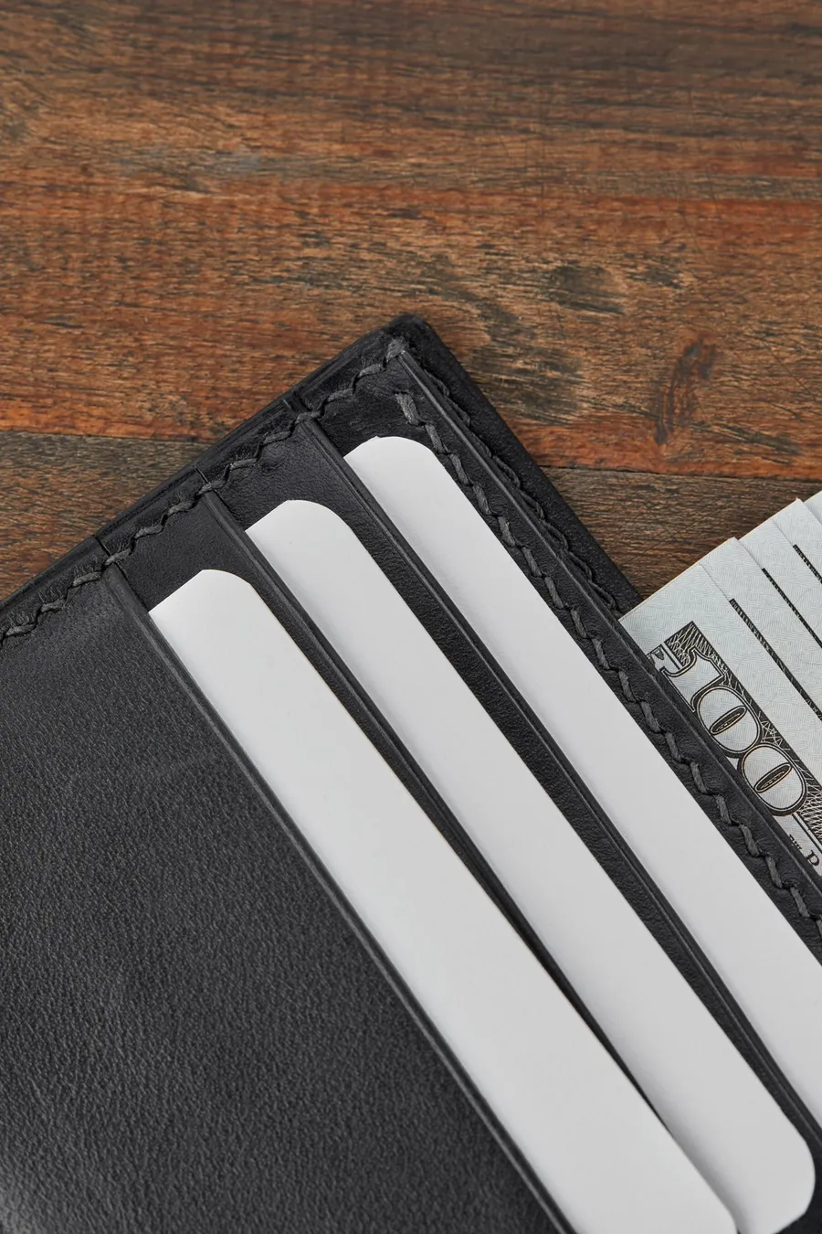 Monte Klasik Yatay Bi-Fold Deri Cüzdan